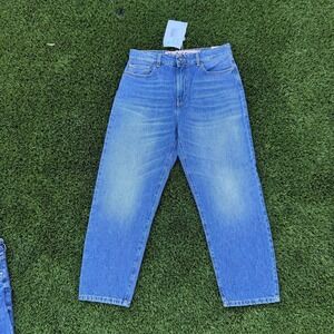 Manila Grace Women's Barrel Jeans Medium Blue Size 29